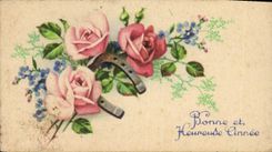 CPA Fantaisie Fleurs