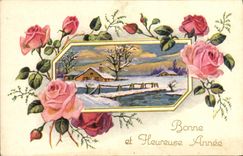 CPA Fantaisie Fleurs