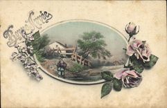 CPA Fantaisie Bonne annee