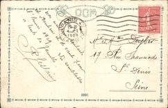 CPA Fantaisie Enfant Luge