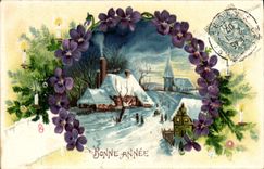 CPA Fantaisie Fleurs