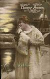 CPA Fantaisie Femme Moulin a vent