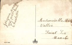 VINTAGE POSTCARD Fantasy Happy New Year Battle of snowballs