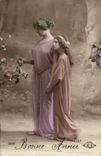CPA Fantaisie Femme et enfant