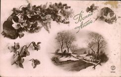 CPA Fantaisie Fleurs