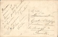 CPA Fantaisie Bonne annee Cheval Caleche 