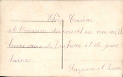 CPA Fantaisie Enfants Luge