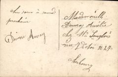 CPA Fantaisie Femme Fer a cheval