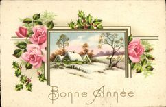 CPA Fantaisie Bonne annee
