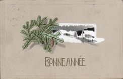CPA Fantaisie Bonne annee