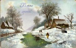 CPA Fantaisie Bonne annee