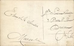 CPA Fantaisie Femme Homme reveur