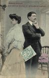 CPA Fantaisie Femme Histoire d'amour