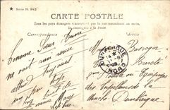 CPA Fantaisie Femme Eventail Au large !