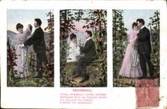 CPA Fantaisie Femme Abondance