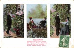 VINTAGE POSTCARD Fantasy Woman Teasings