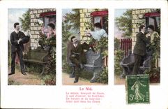 VINTAGE POSTCARD Fantasy Woman the nest