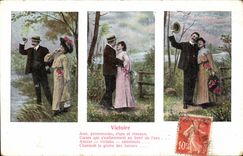 VINTAGE POSTCARD Fantasy Victoire Woman