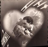 CPA Fantaisie Femme La chanson de mon coeur 