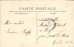 CPA Fantaisie Femme Que se passe t 'il ?