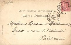 VINTAGE POSTCARD Fantasy Woman the alive headstock