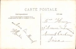 VINTAGE POSTCARD Fantaisie Woman Drives out Hunter Rabbit