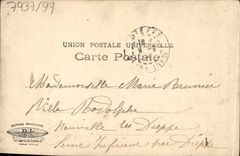 VINTAGE POSTCARD Fantasy Woman Under snow