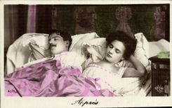 VINTAGE POSTCARD Fantasy Woman After