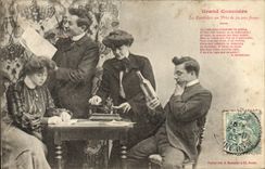 VINTAGE POSTCARD Fantasy Big competition candidates at the cost of 50000 francs Women