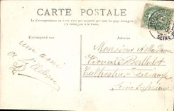 VINTAGE POSTCARD Fantasy Woman Small misfortune