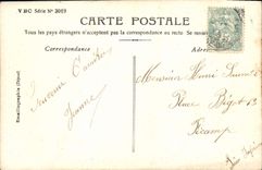 CPA Fantaisie Femme Les baisers