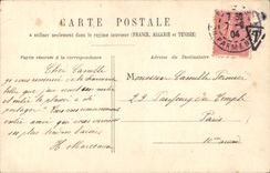 VINTAGE POSTCARD Fantaisie Gallant Woman ventures