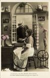 CPA Fantaisie Femme Fileuse