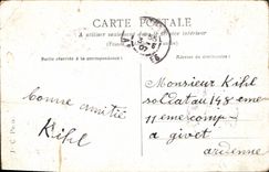 CPA Fantaisie Femme Nourrice Soldat Militaria 