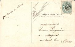 CPA Fantaisie Femme Promenade a travers champs