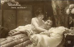 VINTAGE POSTCARD Fantasy Tatitetotos Woman