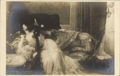 CPA Fantaisie Femme Salon 1903 Etcheverry Vertige