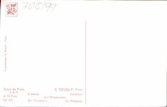 CPA Fantaisie Femme Deully A bientot Salon de Paris 