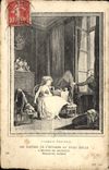 VINTAGE POSTCARD Fantasy Woman frivolous love Masters of the print Baudouin
