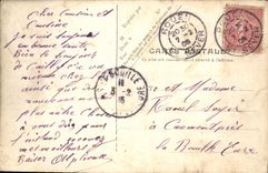 CPA Fantaisie Femme Baiser pris au vol