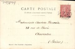 CPA Fantaisie Femme Serpentins