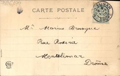 CPA Fantaisie Homme Fleurs 