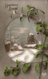 CPA Fantaisie Heureuse annee Moulin a vent