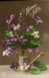 CPA Fantaisie Fleur Arrosoir