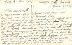 VINTAGE POSTCARD Fantasy Flower Watering-can