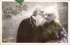 CPA Fantaisie Femme Grand Mere Grand Pere