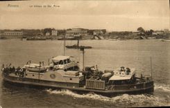 POSTAL Amberes de la VENDIMIA el barco del co. Anne