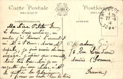 Panorama de Amberes de la POSTAL de la VENDIMIA de la ciudad del barco