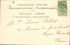 POSTAL Amberes de la VENDIMIA la calle Leys