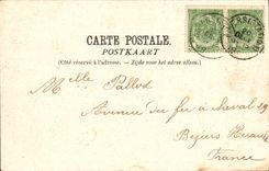 POSTAL Amberes de la VENDIMIA los barcos flamencos del lavabo